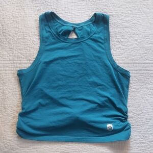 Born Primitive Womens Open Back Teal Tank Top